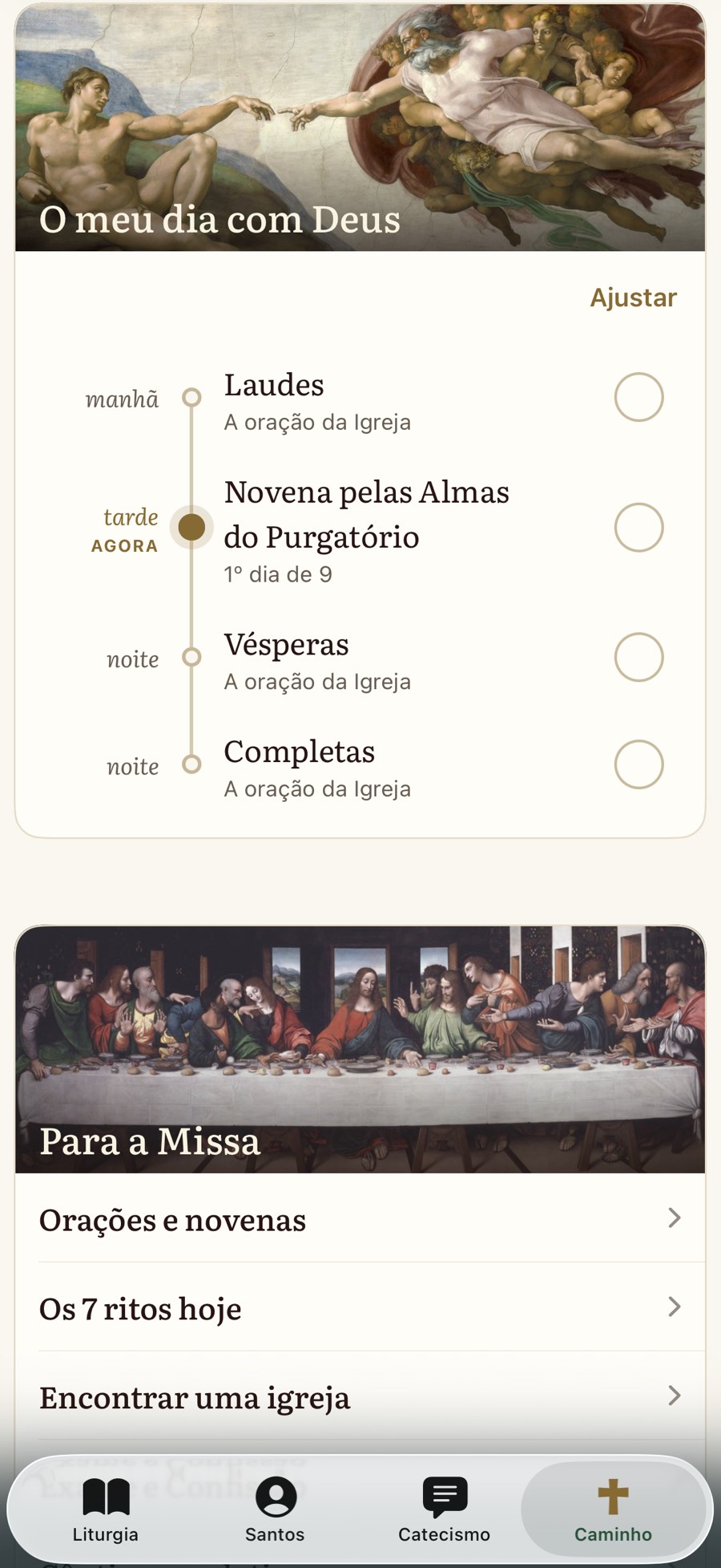 Tela Caminho do Una Sancta