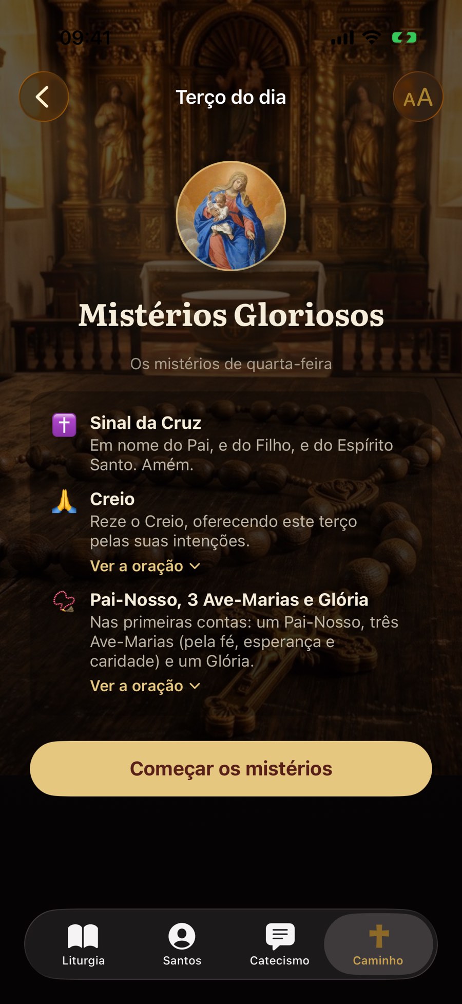 Terço do dia: Mistérios Gloriosos
